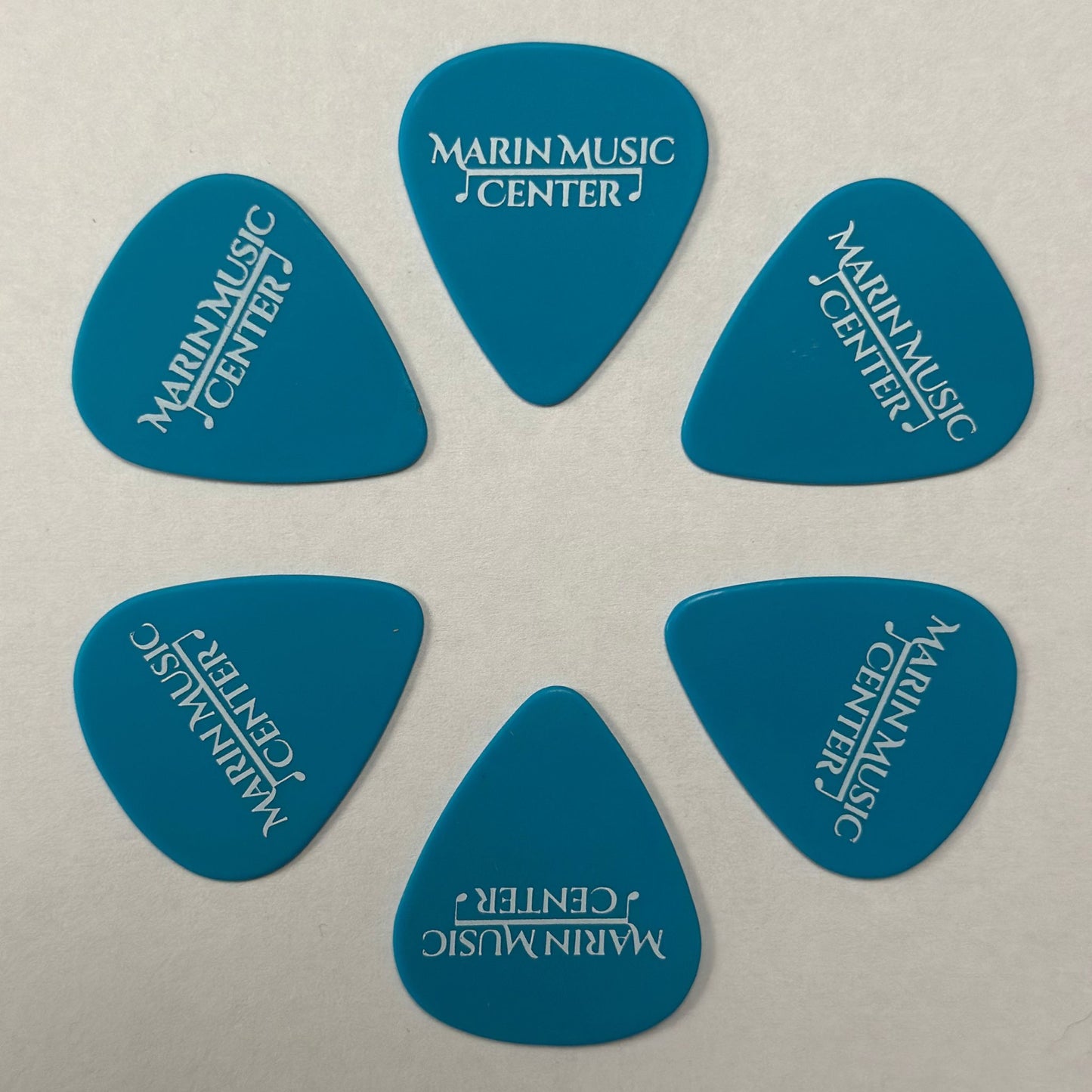 Marin Music Center "Classic Logo" Pick Pack – Neon Blue (0.88mm, 6-Pack)